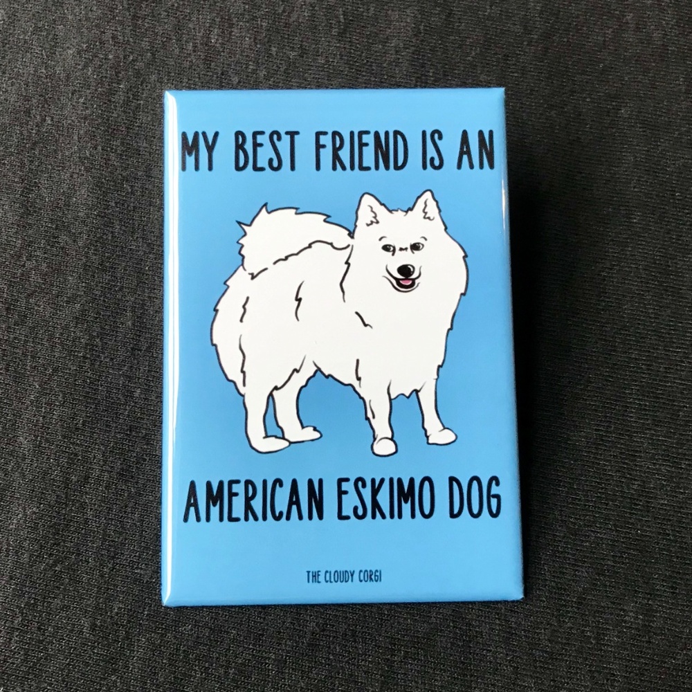 American Eskimo Dog Magnet, Gifts & Home Decor - Picture 7 of 9